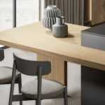Tavolo integrato nella cucina