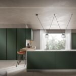 Cucina in un ambiente ampio